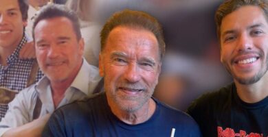 Guatemalteco Joseph Baena sorprende al aparecer junto a su famoso padre Arnold Schwarzenegger