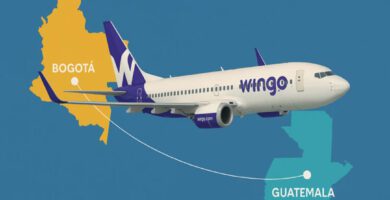 vuelo directo de Guatemala a Bogotá