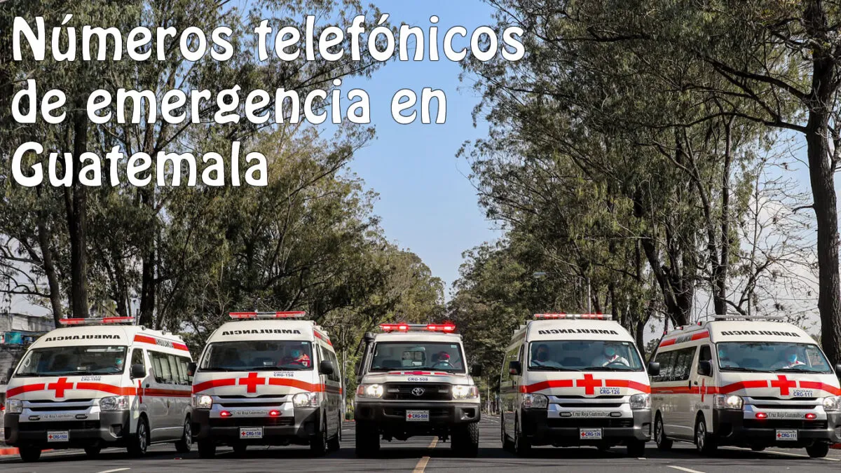 Números telefónicos de emergencia en Guatemala que todos deberían tener a la mano