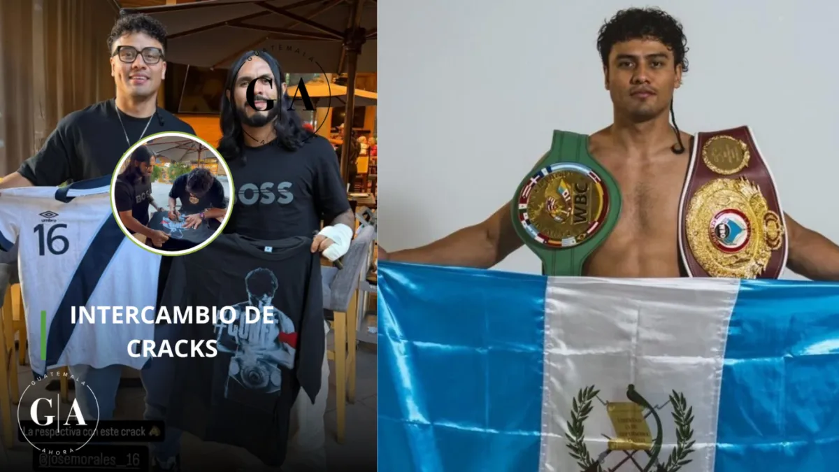 Lester Martínez y “El Caballo” Morales comparten un encuentro que destaca la unión del deporte guatemalteco