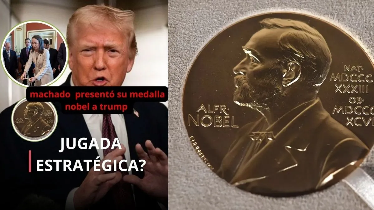 Machado dice que ofreció su medalla del Nobel a Trump y estalla la controversia