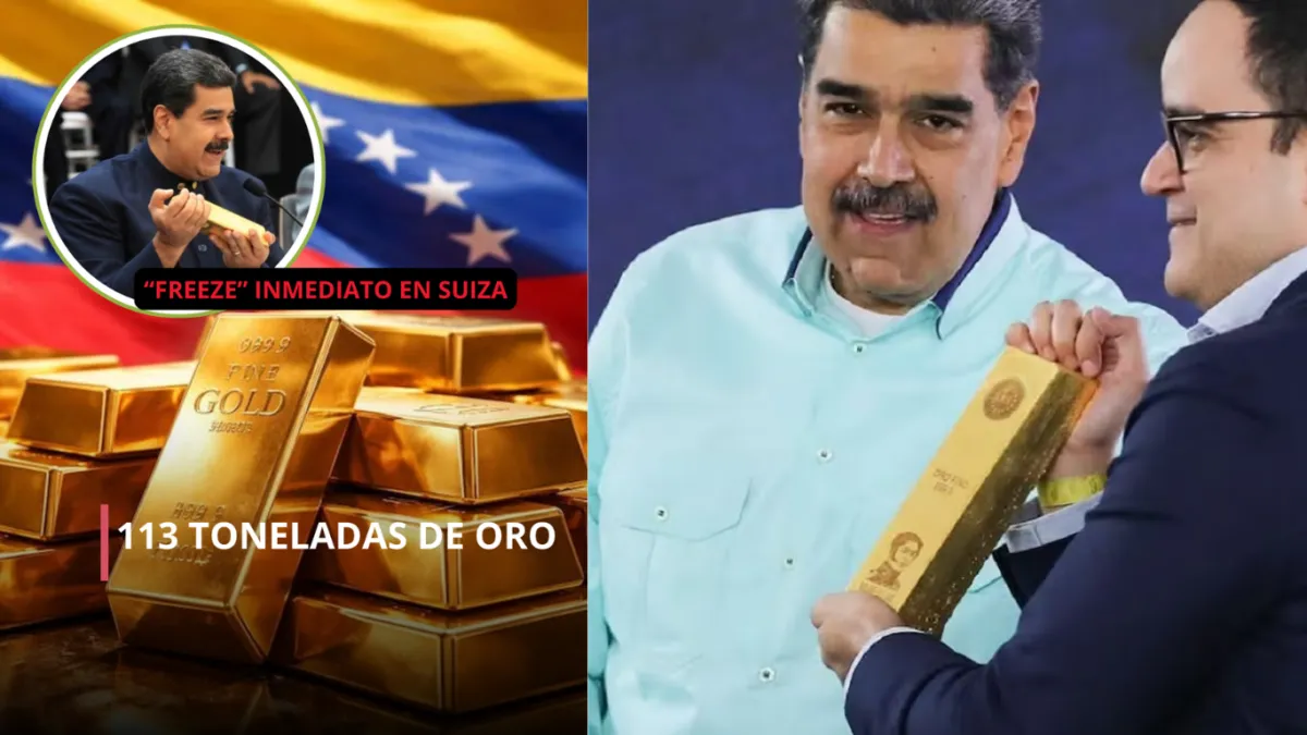Oro venezolano en Suiza y congelamiento de activos: lo confirmado y lo que falta probar