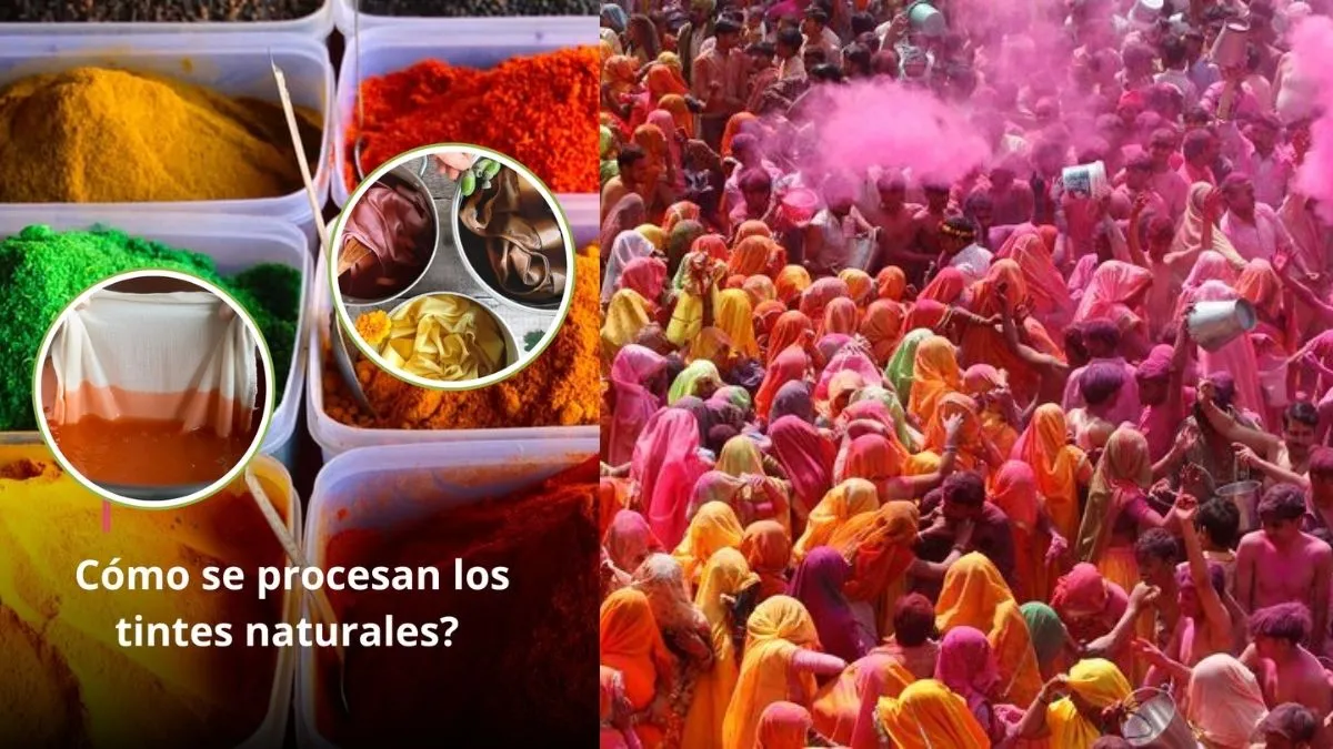 Cómo se procesan los tintes naturales?