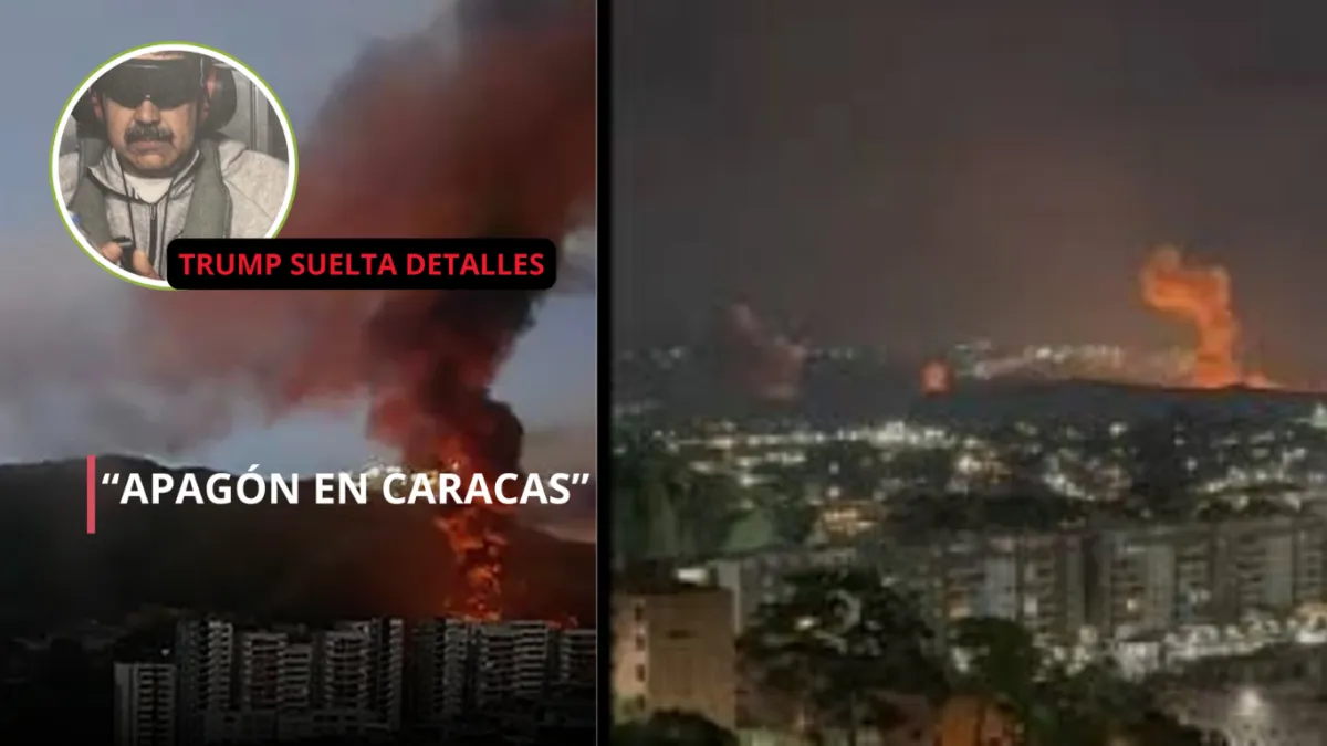 Trump vincula apagón parcial en Caracas con la operación contra Maduro