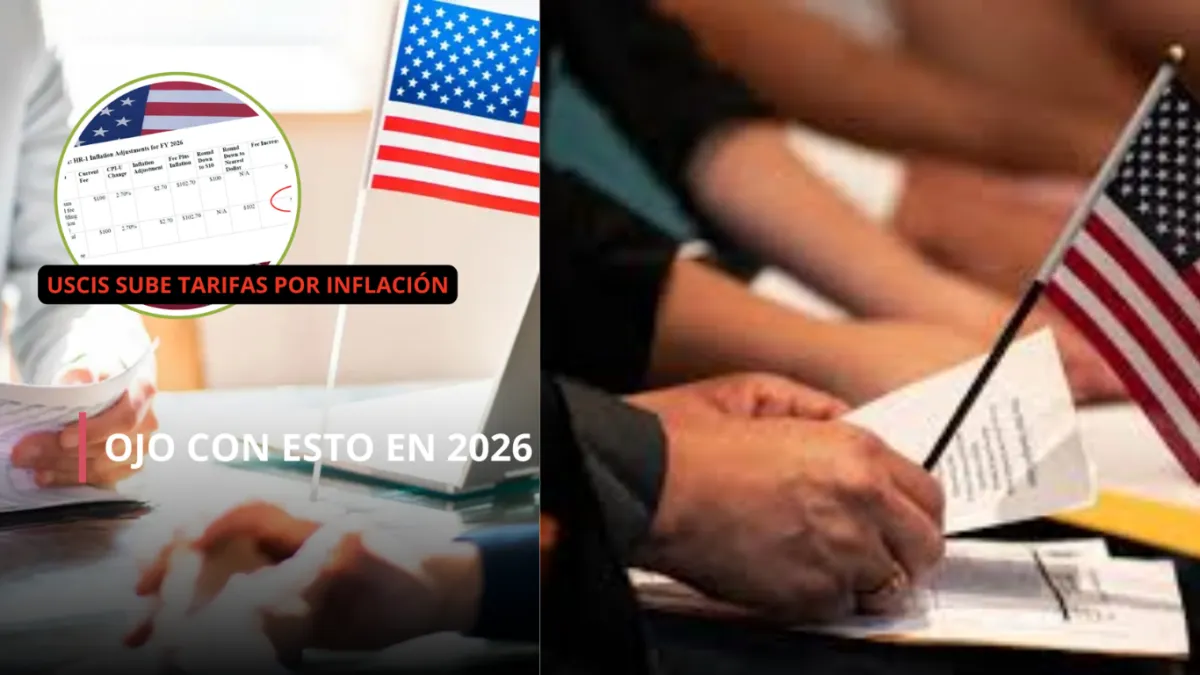 USCIS ajusta tarifas por inflación desde enero de 2026 y puede rechazar tu envío