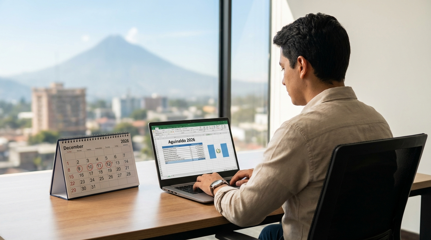 Cómo Calcular tu Aguinaldo en Guatemala 2026: Fórmula, Ejemplos y Fechas de Pago