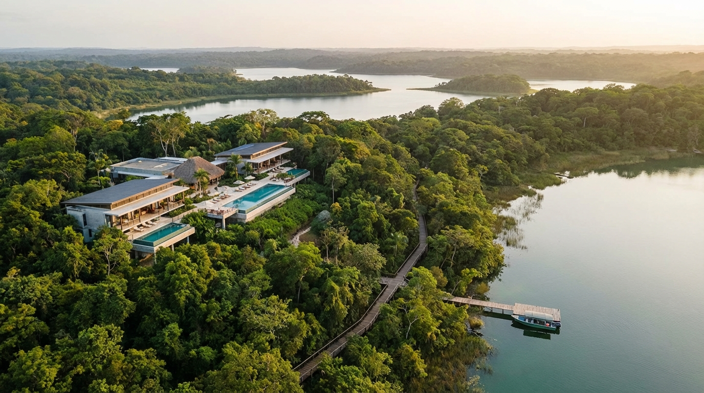 Las Lagunas: Lujo y conservación en la reserva privada de Petén