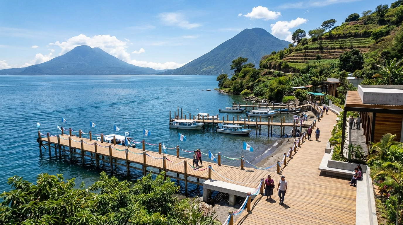 San Pablo La Laguna estrena muelle turístico en Playa Las Cristalinas