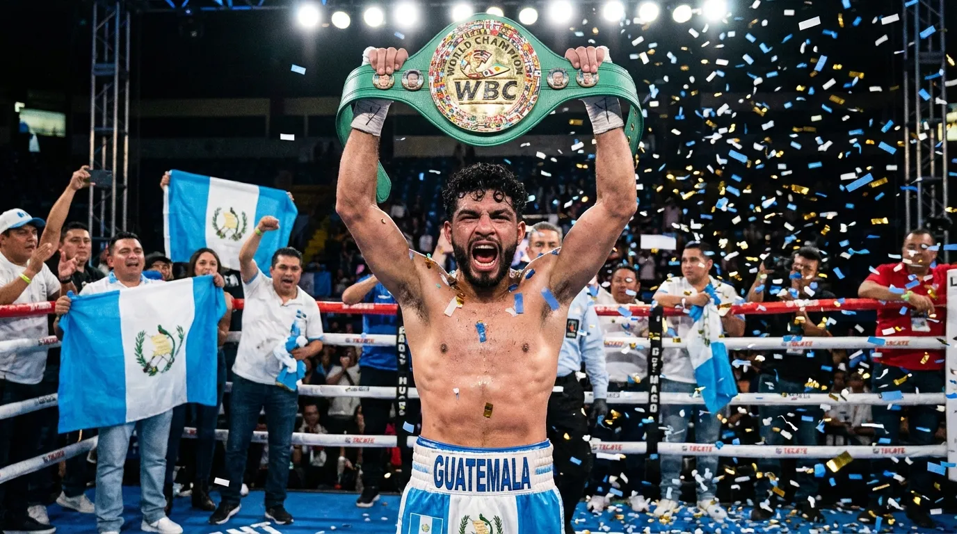 Léster Martínez celebra en Guatemala: 'Hoy les puedo decir que Guatemala tiene un campeón del mundo'
