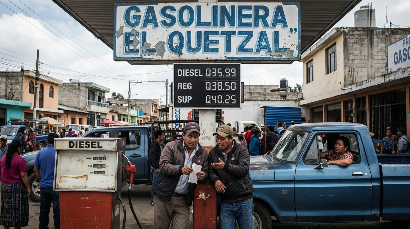 Precio de Combustibles en Guatemala: Diésel Supera los Q40 por Galón en Marzo 2026