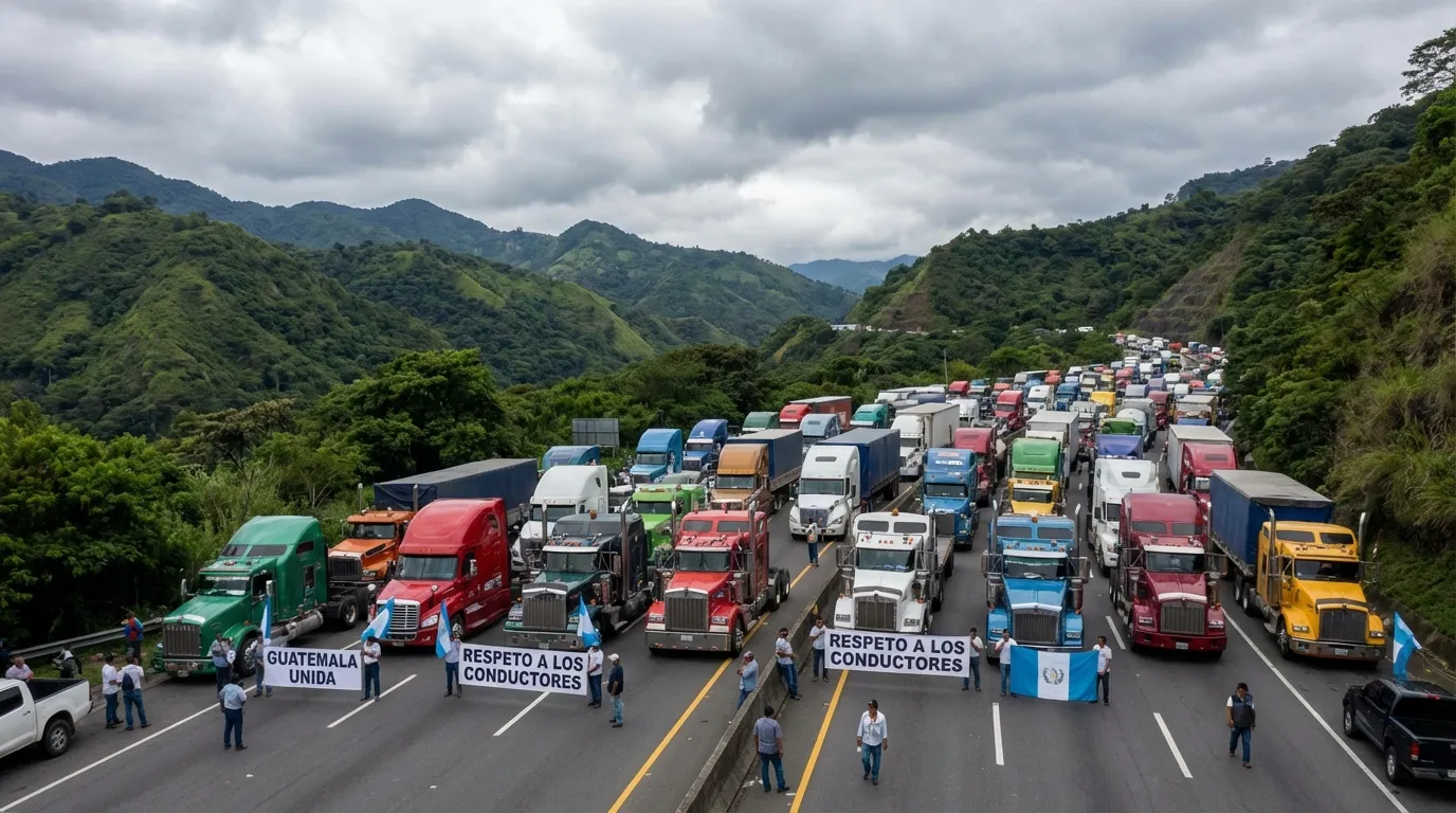 Transportistas de Guatemala Manifiestan por el Alza Sostenida a los Precios de los Combustibles