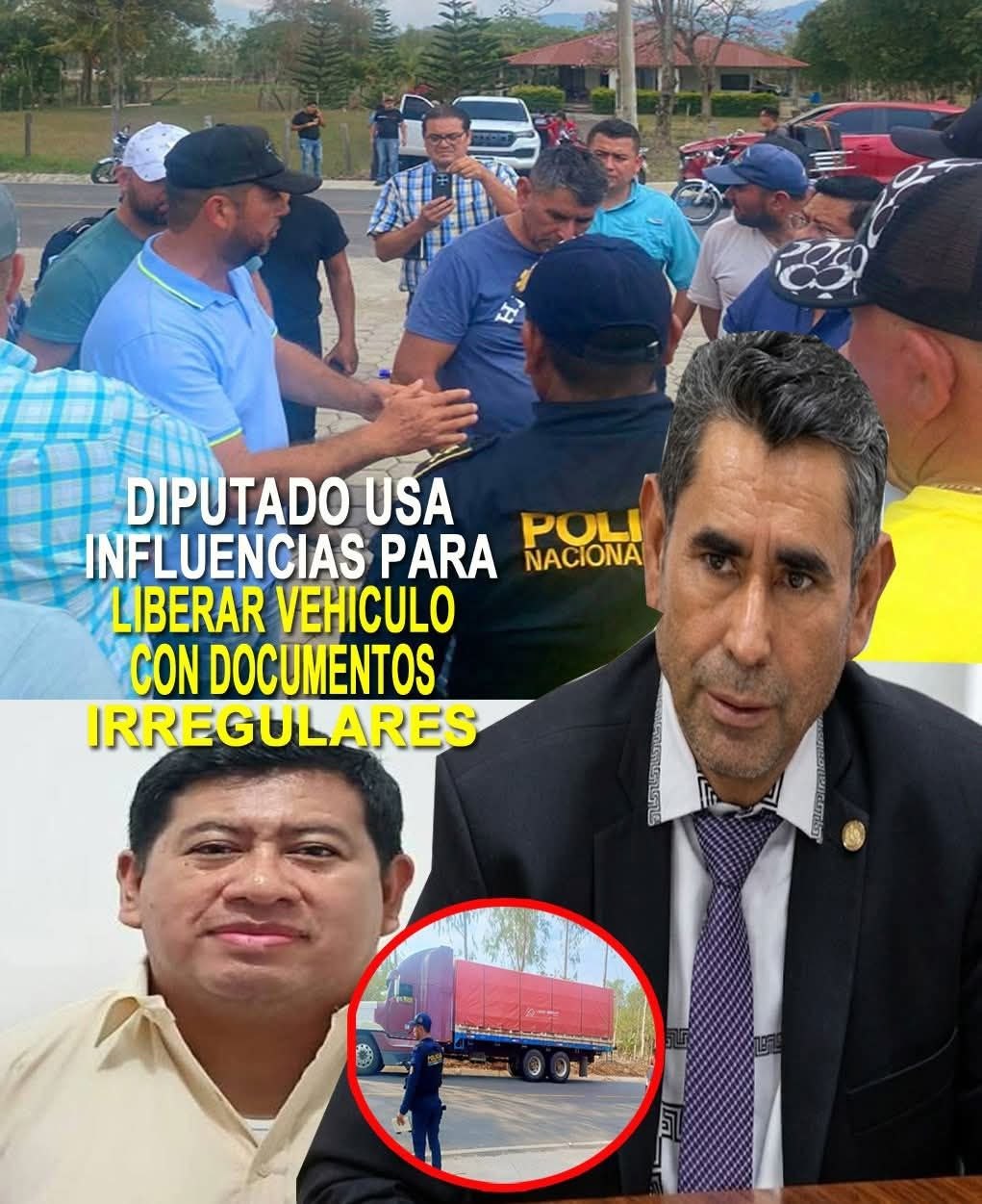 Denuncian presunta intervención de diputado para liberar vehículo retenido por documentos irregulares