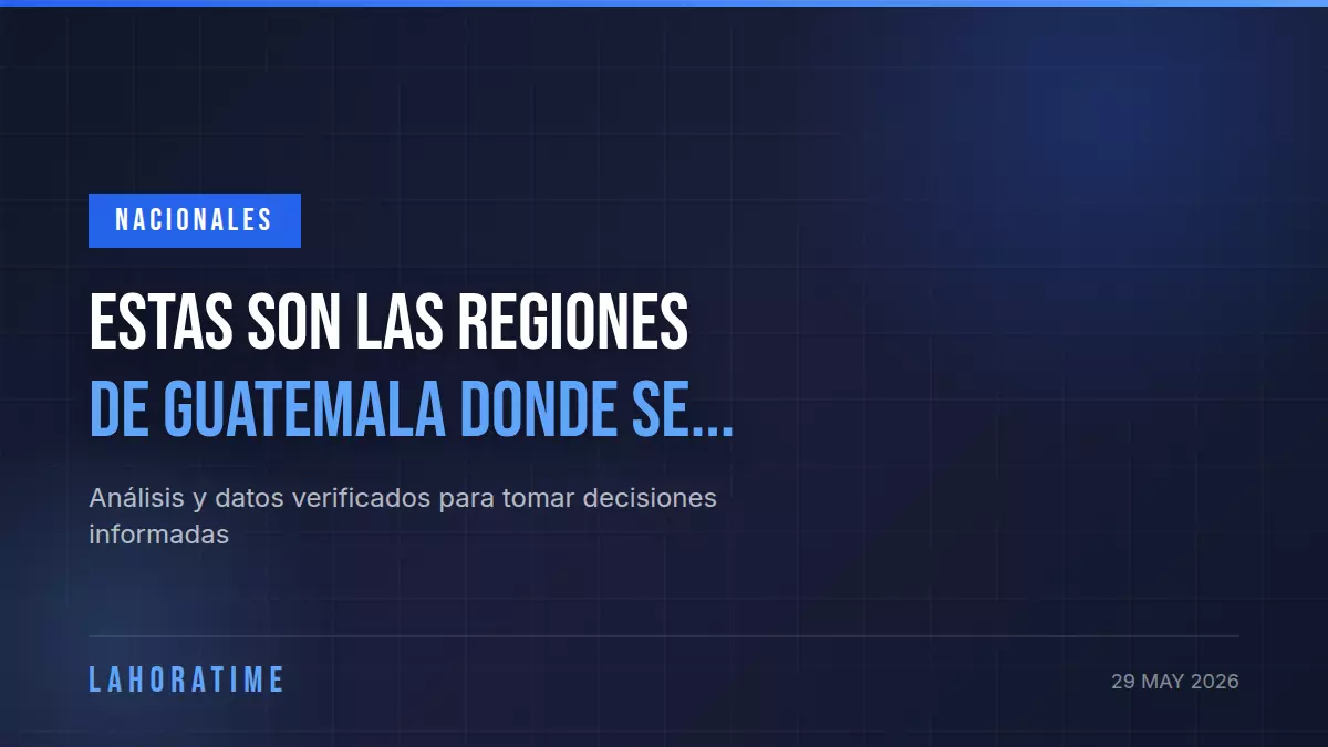 Estas son las regiones de Guatemala donde se concentrarán las lluvias más fuertes este 30 y 31 de mayo