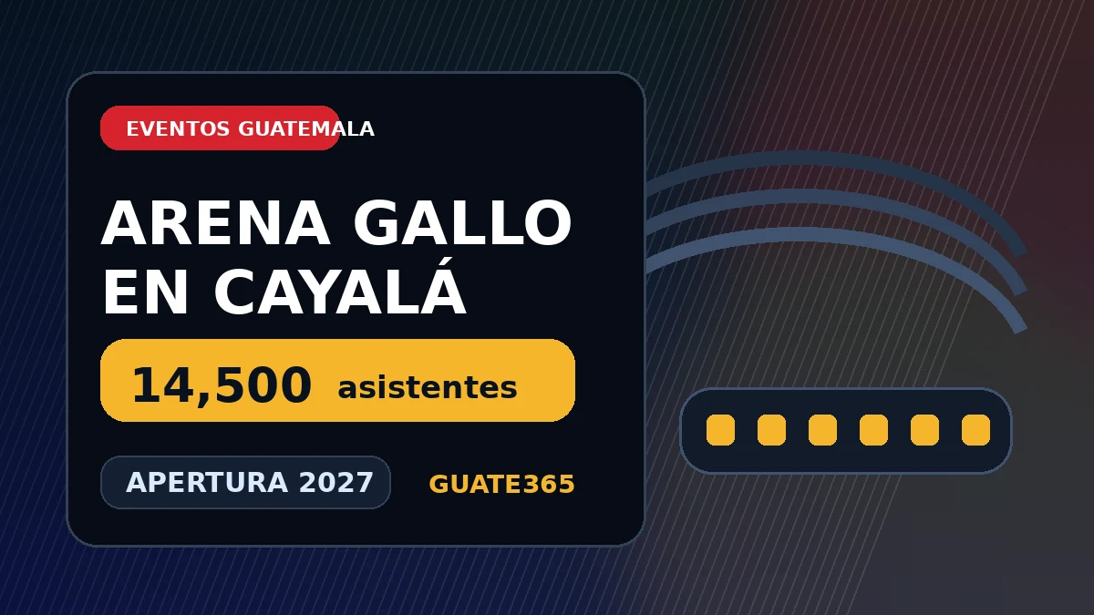 Arena Gallo en Cayalá: 14,500 asistentes y apertura 2027