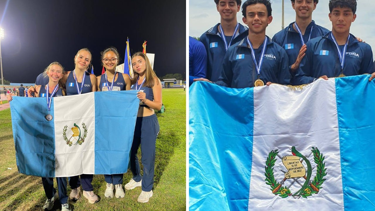 Guate logra oro y plata en final de 3,000 metros planos de atletismo en Nicaragua