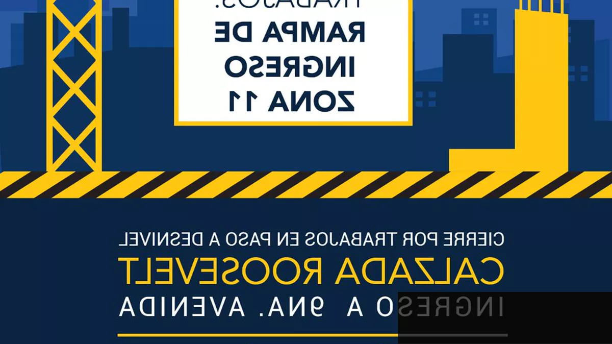 Trabajos de construcción del paso a desnivel en la Calzada Roosevelt, zona 11
