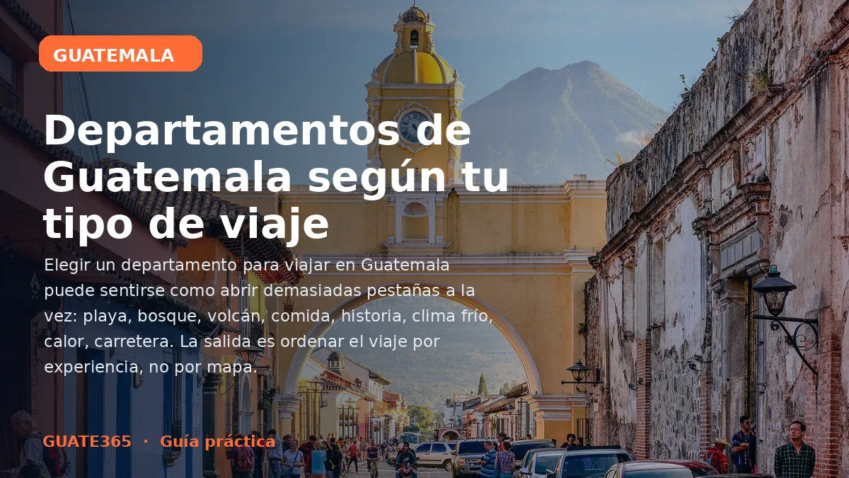 Departamentos de Guatemala para visitar según tu viaje