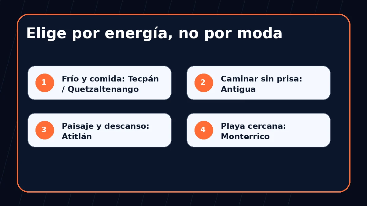 Elige por energía, no por moda
