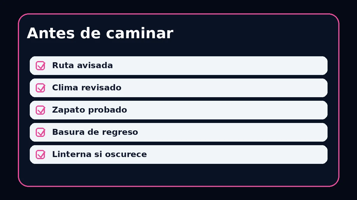 Checklist de Mochila de viaje