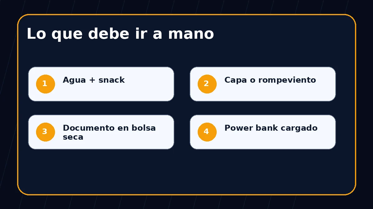 Lo que debe ir a mano