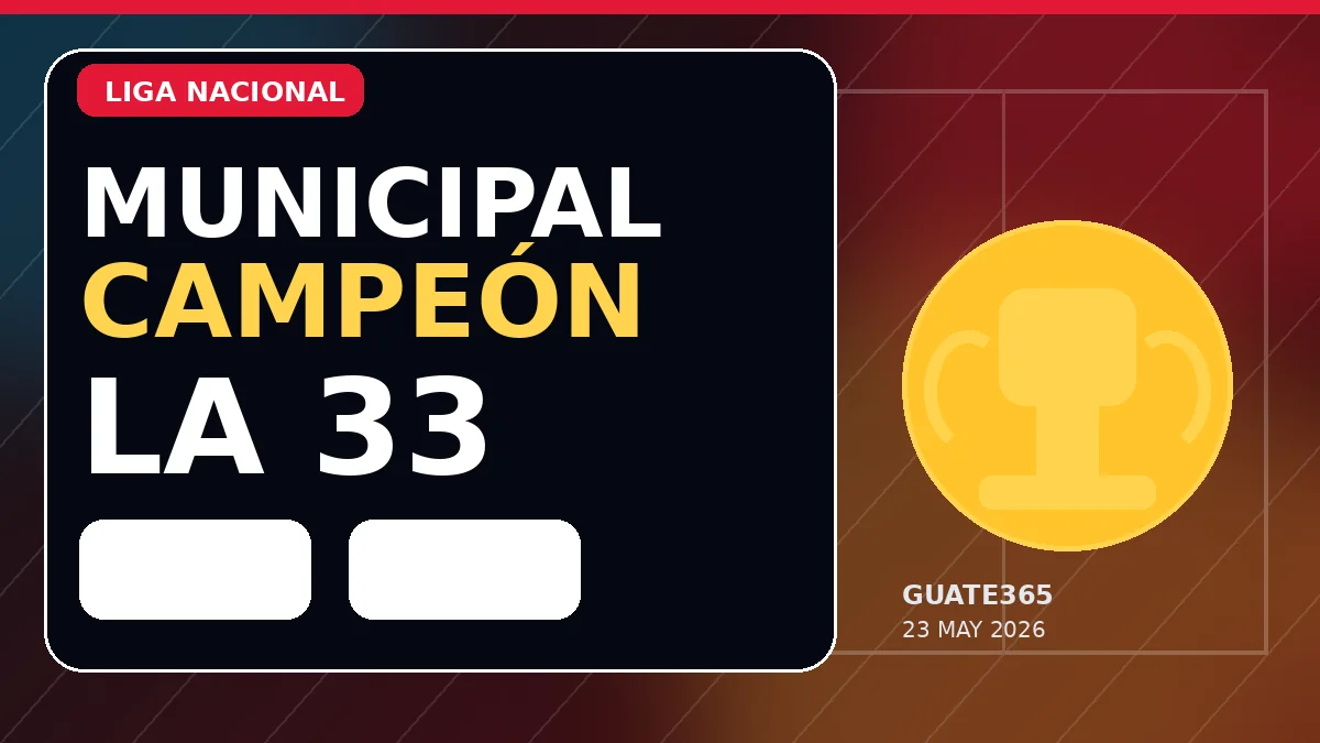 Municipal campeón: la 33 llega tras vencer a Xelajú