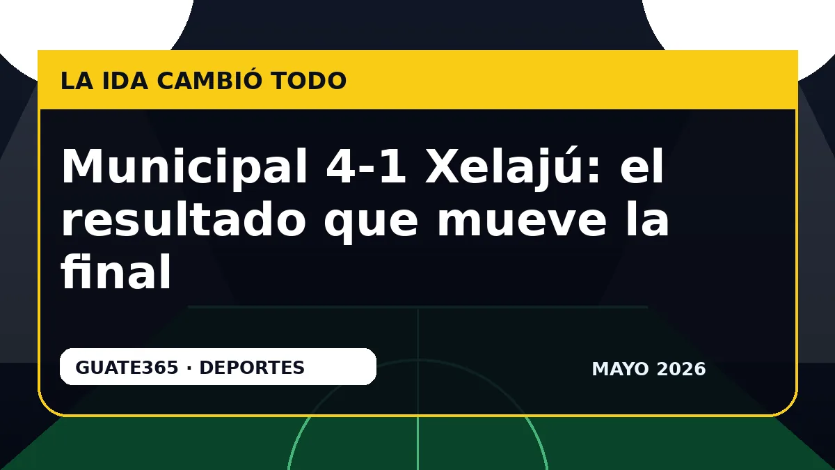 Municipal 4-1 Xelajú: el resultado que mueve la final