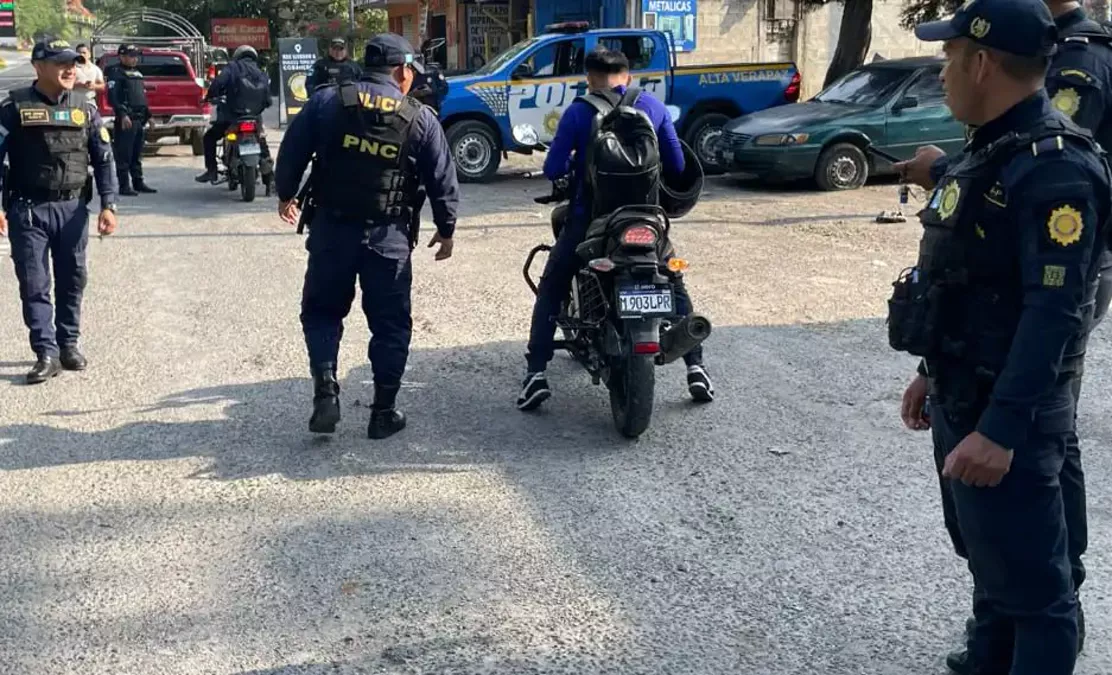 Operativos de la PNC durante el estado de prevención en cinco departamentos de Guatemala