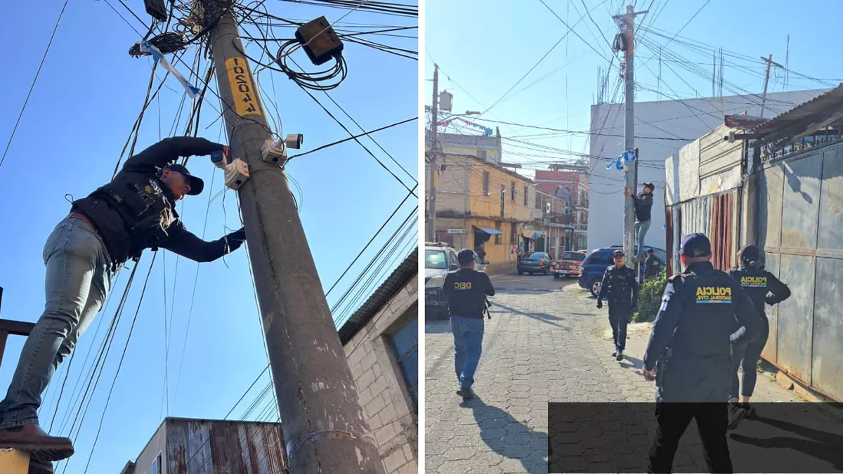 PNC retira 20 cámaras clandestinas instaladas por pandilleros en Bethania