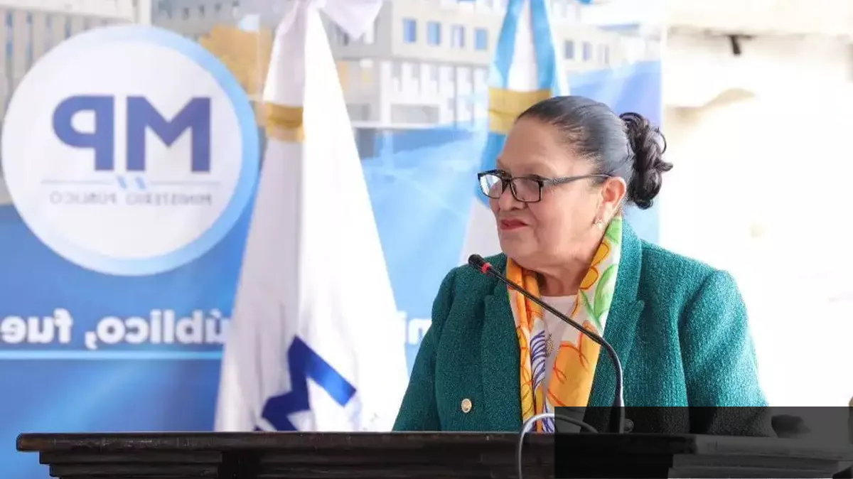 Consuelo Porras en evento oficial del Ministerio Público