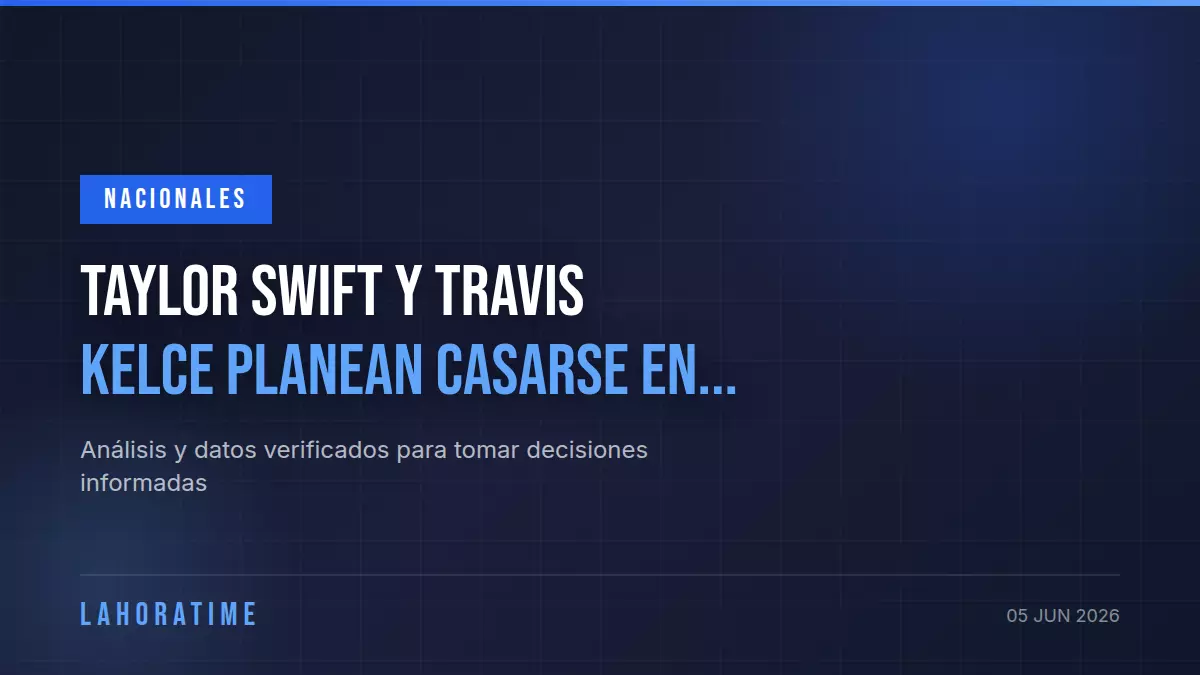 Taylor Swift y Travis Kelce planean casarse en el centro de Nueva York, según TMZ