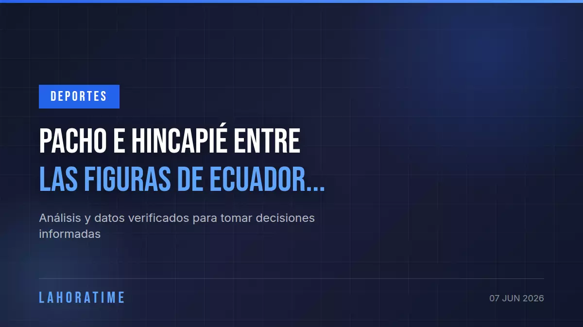 Pacho e Hincapié entre las figuras de Ecuador que enfrentará a la Selección de Guatemala antes del Mundial 2026