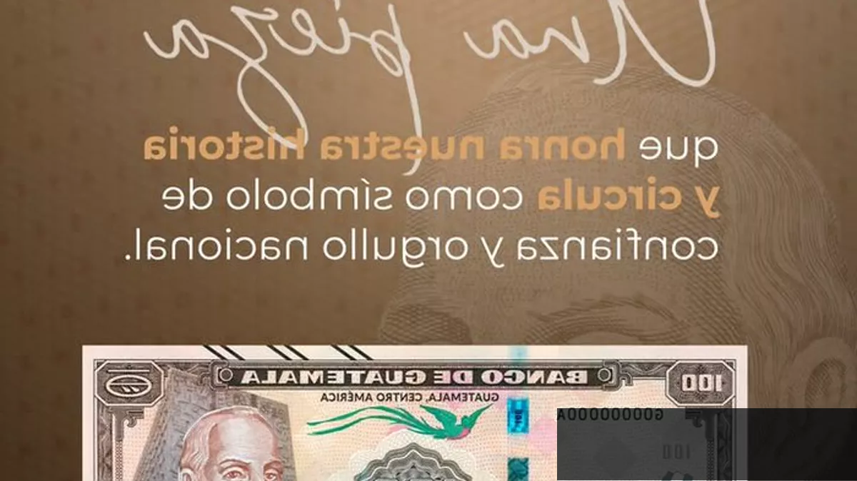 Billete de Q100 conmemorativo reconocido internacionalmente