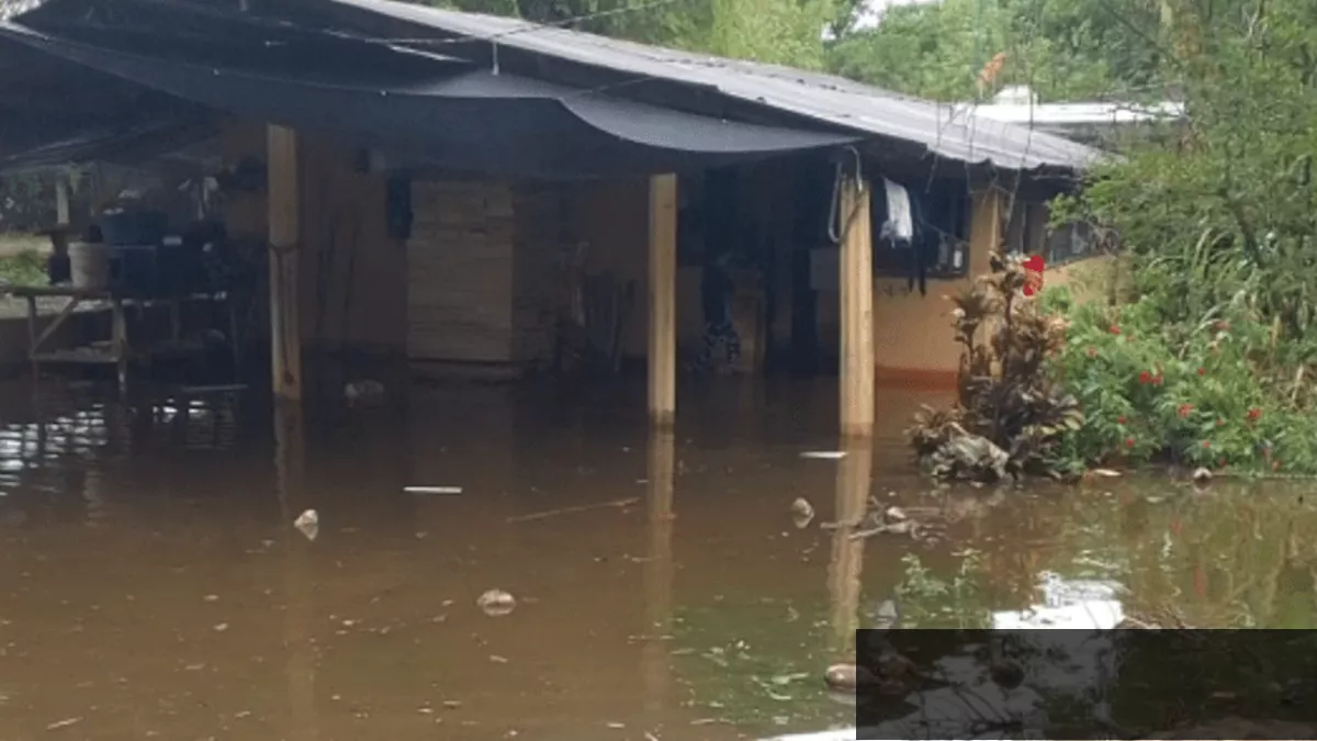 Inundaciones en Izabal por lluvias en Guatemala