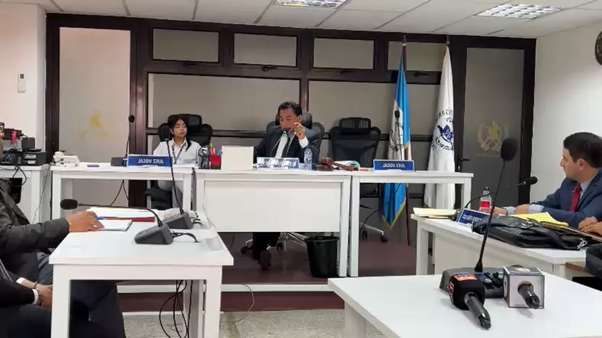 Jorge Santos Neill durante una audiencia judicial