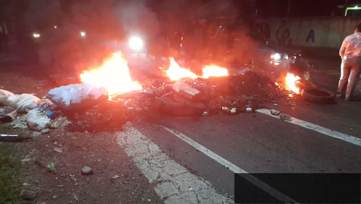 Manifestación en Santa Elena Barillas, Villa Canales